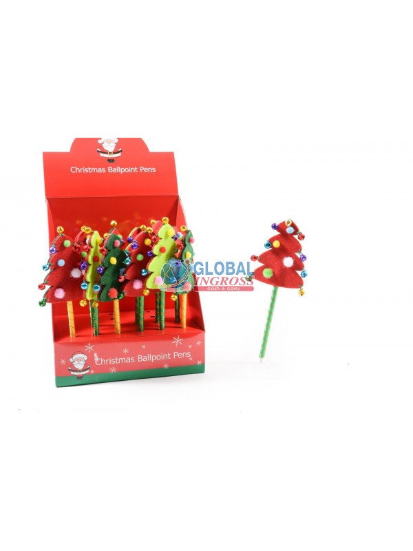 PENNA NATALE C/DECORAZIONE FELTRO BELLS