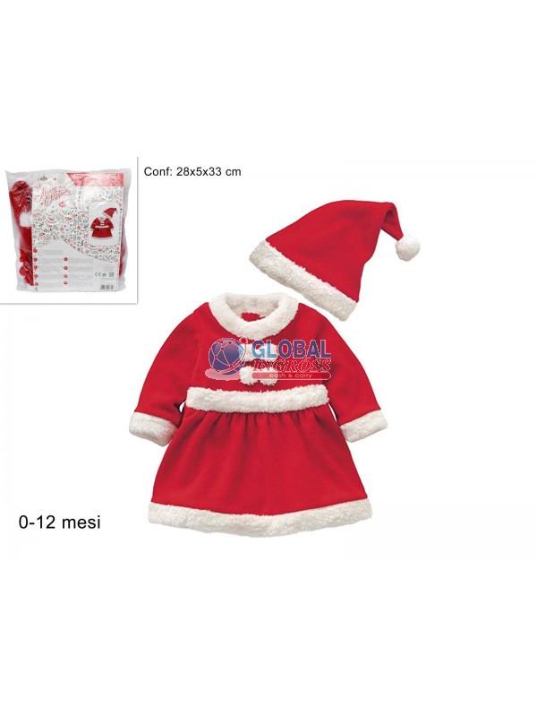 VESTITO BABBO NAT.BIMBA0/12 mesi