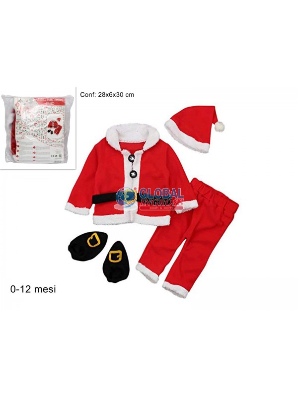 VESTITO BABBO NAT.BIMBO0/12 mesi