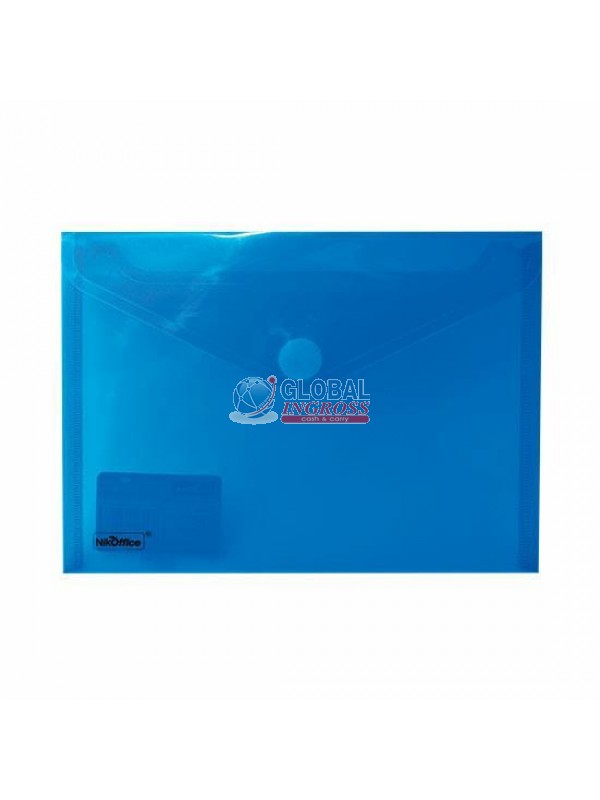 BUSTA C/VELCRO A4 BLU.