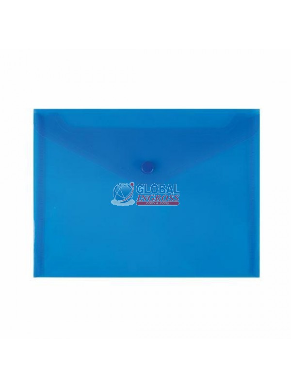 BUSTA C/BOTTONE A5 BLU