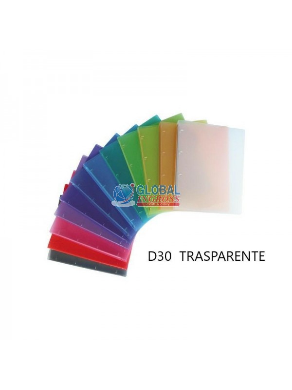 CARTELLA ANELLI D30 TRASPARENTE