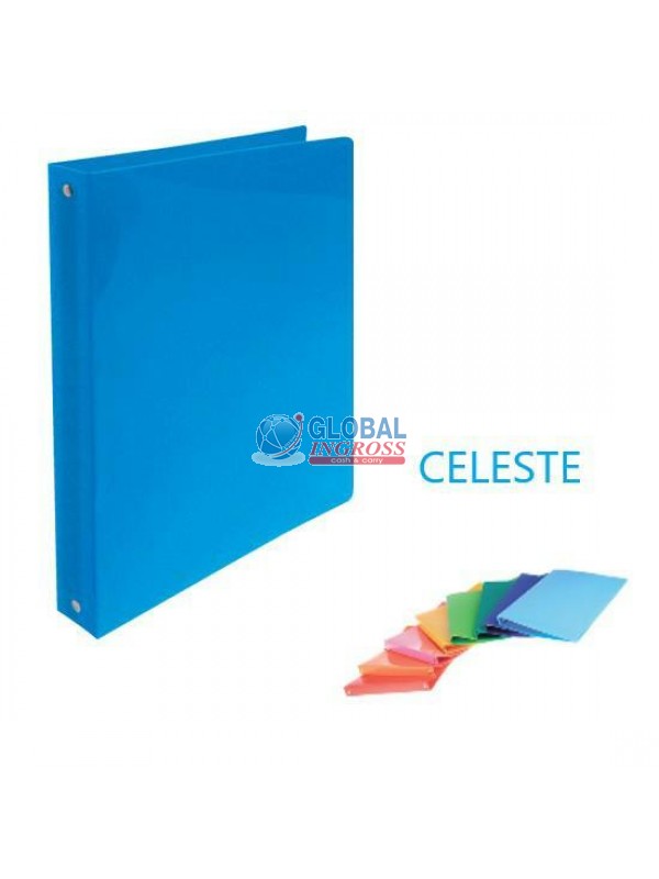 CARTELLA ANELLI D16 LACCATO CELESTE