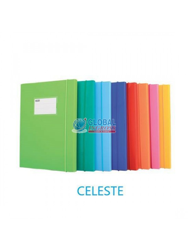 CARTELLA ELASTICO D18 LACCATO CELESTE