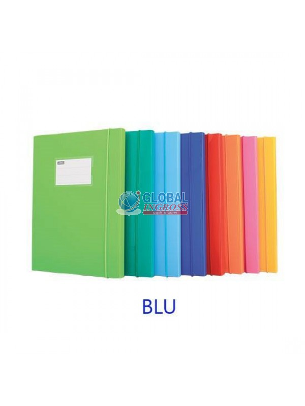 CARTELLA ELASTICO D18 LACCATO BLU