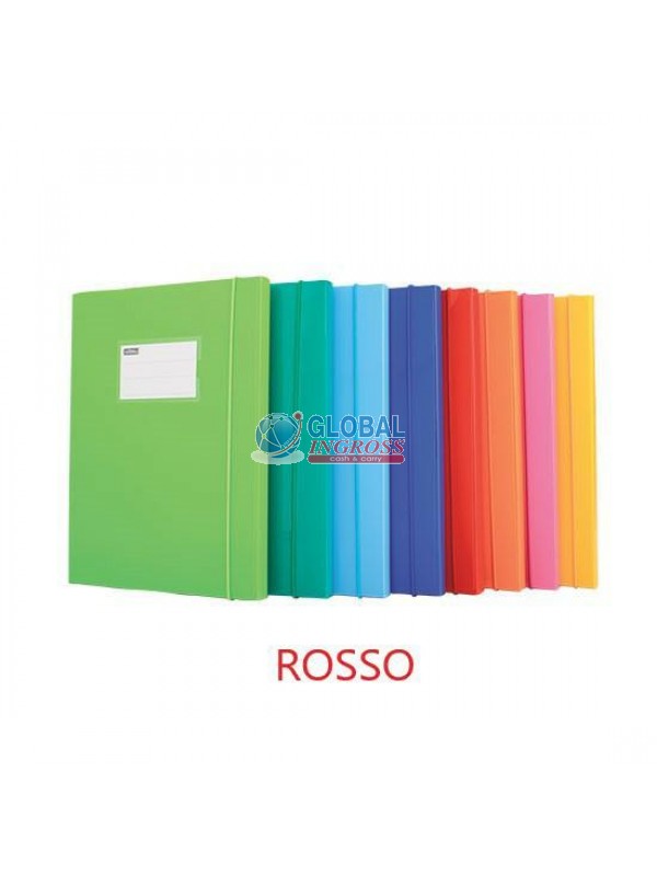 CARTELLA ELASTICO D18 LACCATO ROSSO