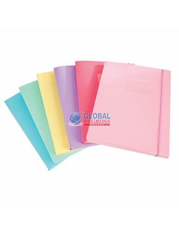 CARTELLA ELASTICO D18 PASTEL ASS.