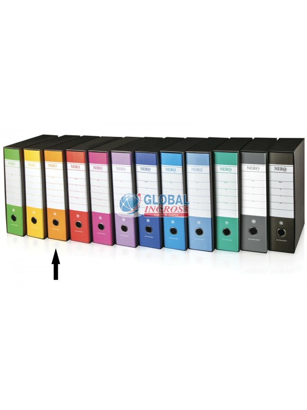 REGISTRATORE D8 NERO/ARANCIO