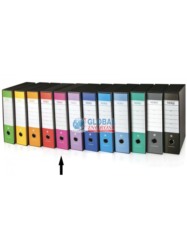 REGISTRATORE D8 NERO/FUXIA LILLA