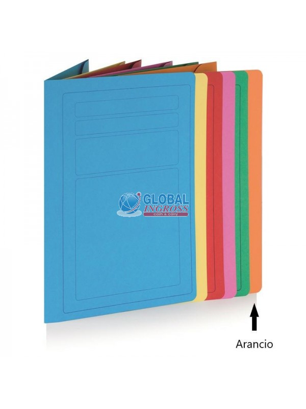 CARTELLA 3 LEMBI COLOR ARANCIO