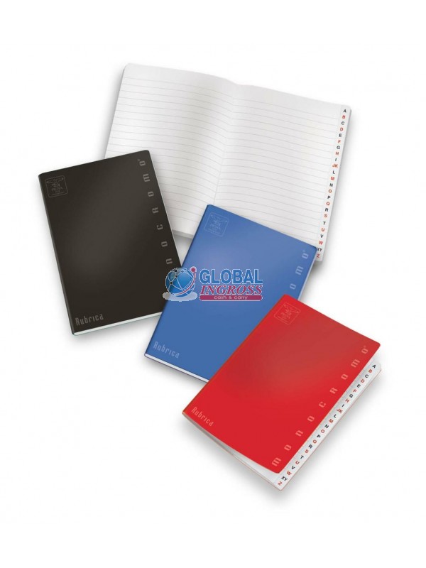 RUBRICA A5 MONOCROMO 60ff