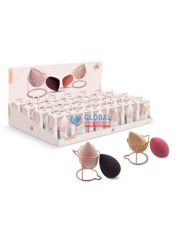 SPUGNETTA MAKE UP 2pz +HOLDER