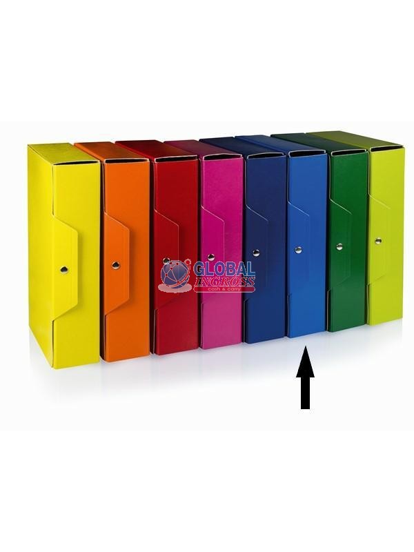 CARTELLA C/BOTTONE D10 BLU