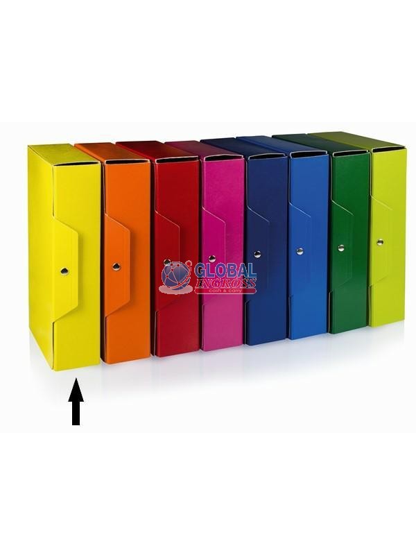 CARTELLA C/BOTTONE D10 GIALLO