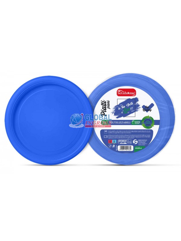 PIATTI RIUTILIZZ. PIANIBLU 20pz