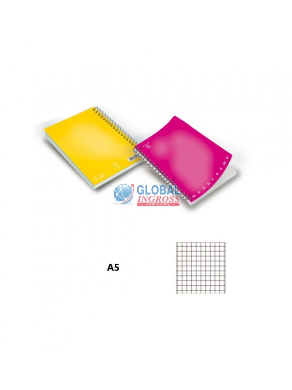 QUADERNO SKIP S/FORI 4mm MONOCROMO SPIRALE