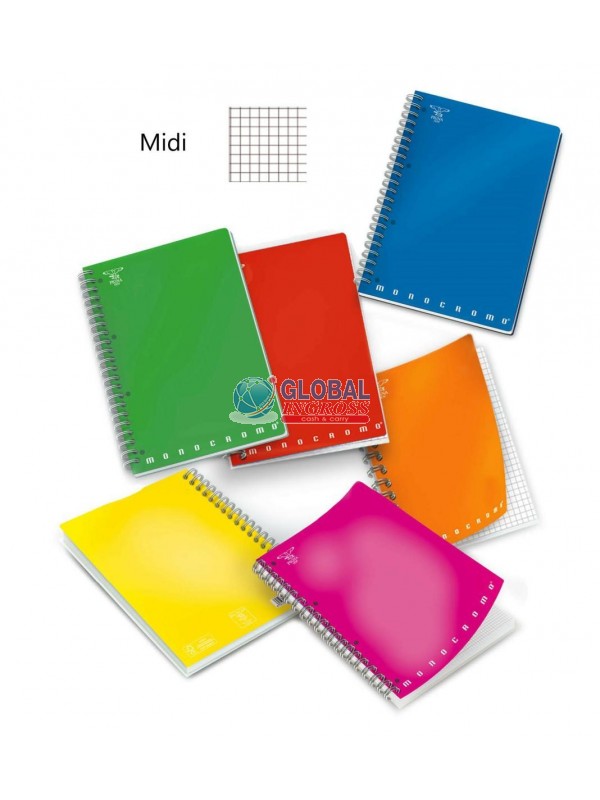 QUADERNO MIDI SKIP 5mm MONOCROMO 10x15 SPIRALE