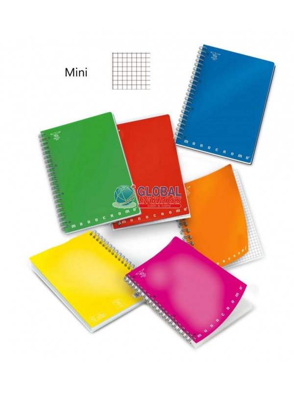 QUADERNO MINI SKIP 5mm MONOCROMO 8x12 SPIRALE
