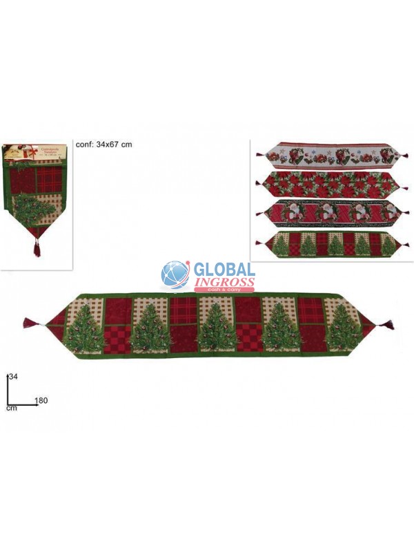 RUNNER NATALE 34x180 ASS.