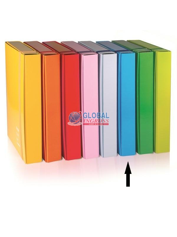 CARTELLA D7 BLU ELASTICO PIATTO 3 LEMBI