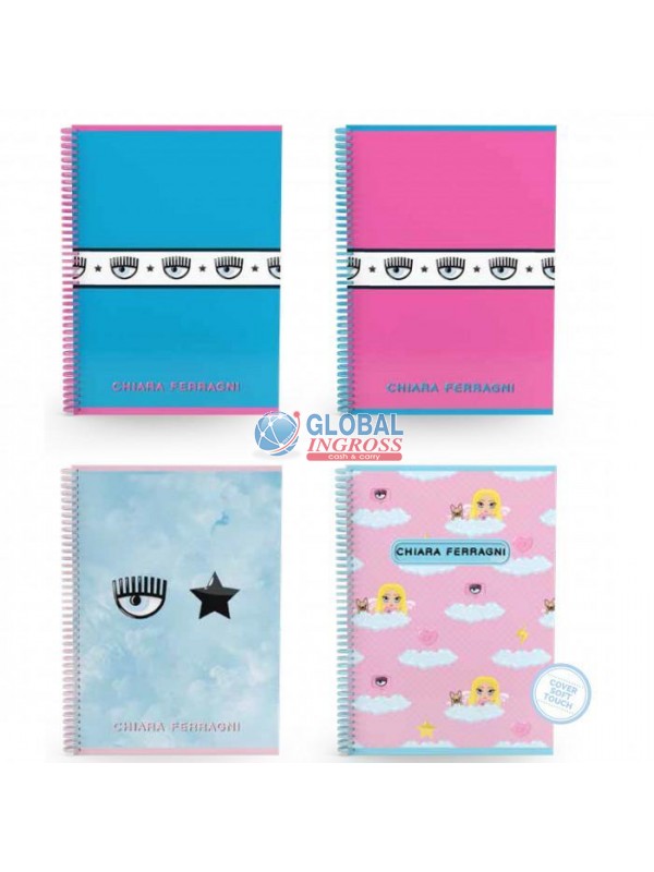 QUADERNO SPIRALE CHIARAFERRAGNI A5 5mm