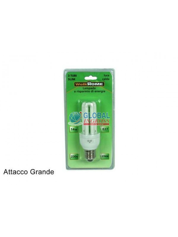 LAMPADINA 3 TUBI E27 14W 9mm