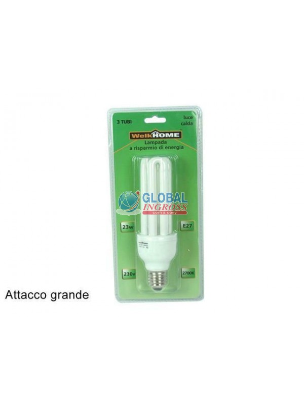 LAMPADINA ES 3TUBI E27 23W