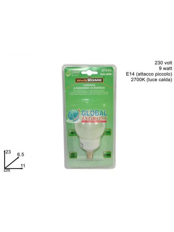 LAMPADINA ES SFE 9W E14
