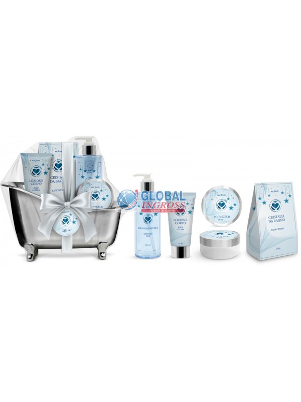 SET REGALO BATHTUB 4pz BIG SILVER