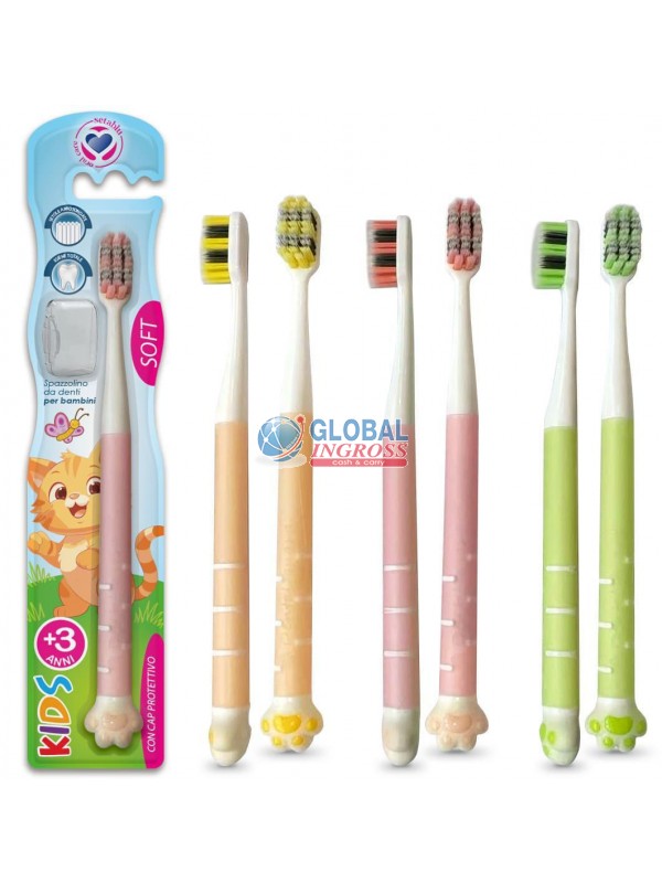 SPAZZOLINO DENTI BABY ZAMPINA GATTO