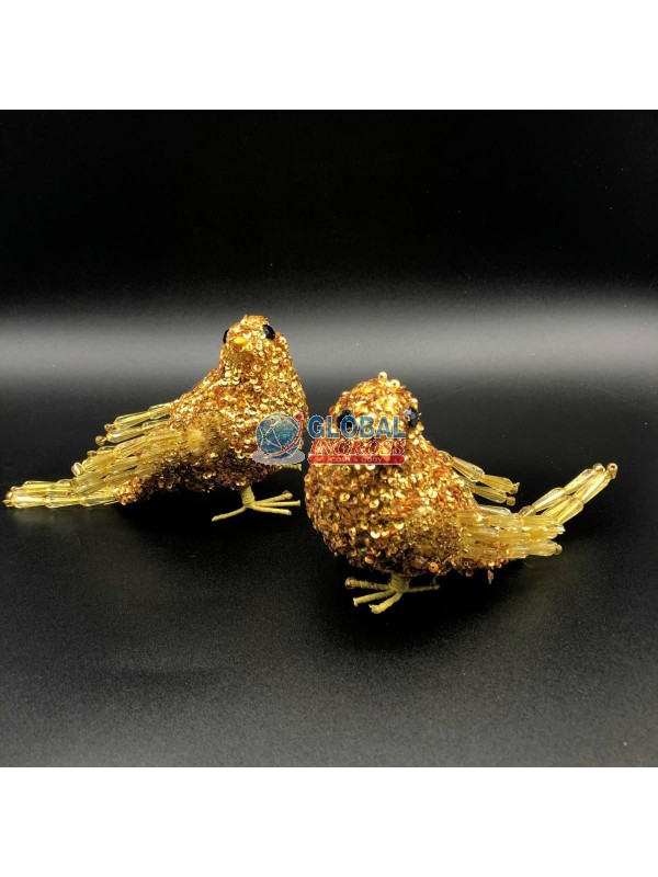COPPIA UCCELLINI ORO