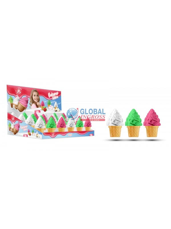 LIP BALM ICE CREAM VANIGLIA - FRAGOLA - MARSHMALLOW