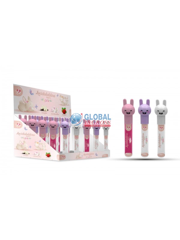 LIP GLOSS CONIGLIETTI VANIGLIA - FRAGOLA - MARSHMALLOW