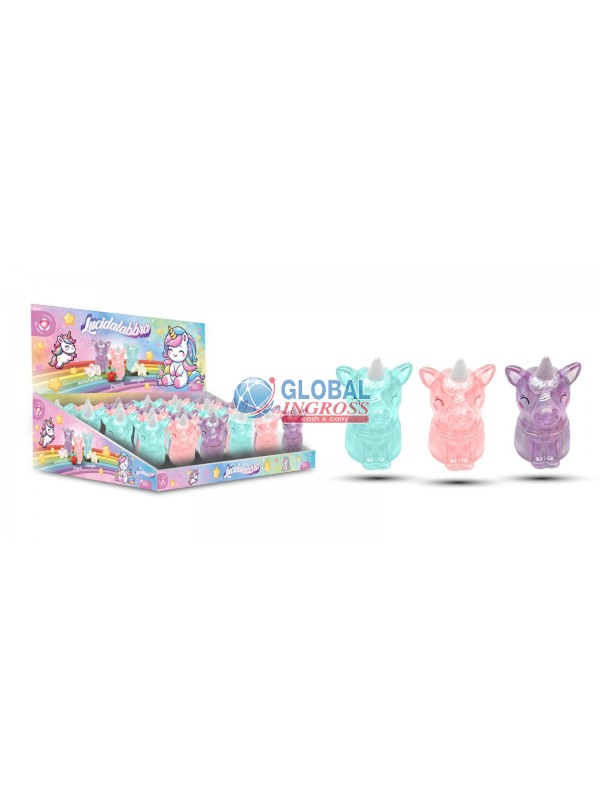 LIP GLOSS UNICORNO VANIGLIA - FRAGOLA - MARSHMALLOW