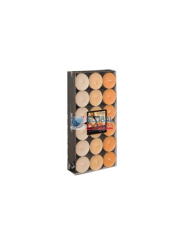 BOX 36 T-LIGHT VANIGLIA