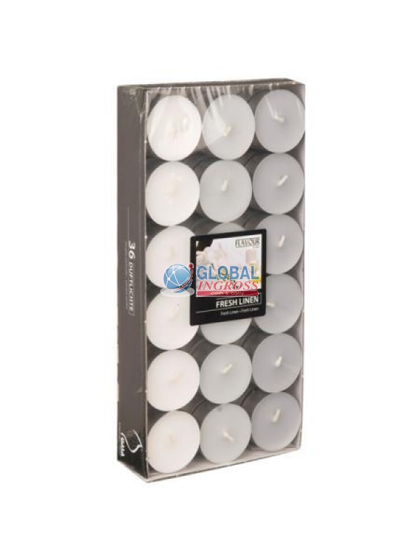 BOX 36 T-LIGHT FRESCO LINO FL3