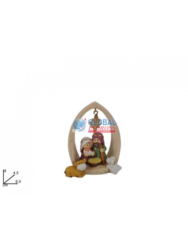 NATIVITA' C/CAPANNA C/STELLA ORO