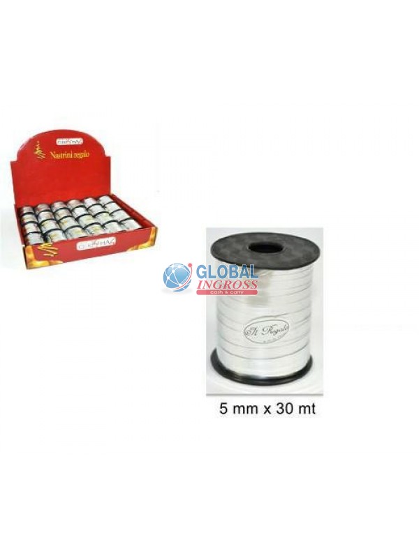 NASTRINO METAL SILVER mm5x30mt
