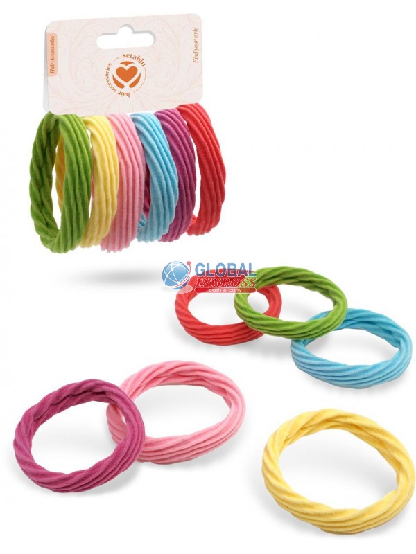 ELASTICI 6pz COLORI ASS.