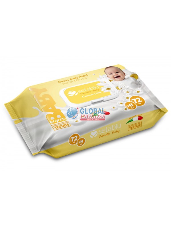 SALVIETTINE BABY CAMOMILLA 72pz