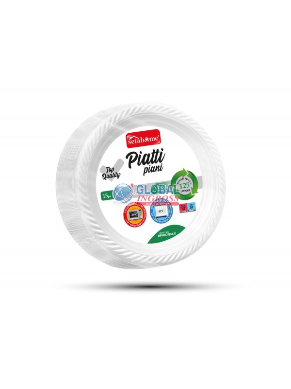 PIATTI RIUTILIZZ. PIANIBIANCHI 15pz