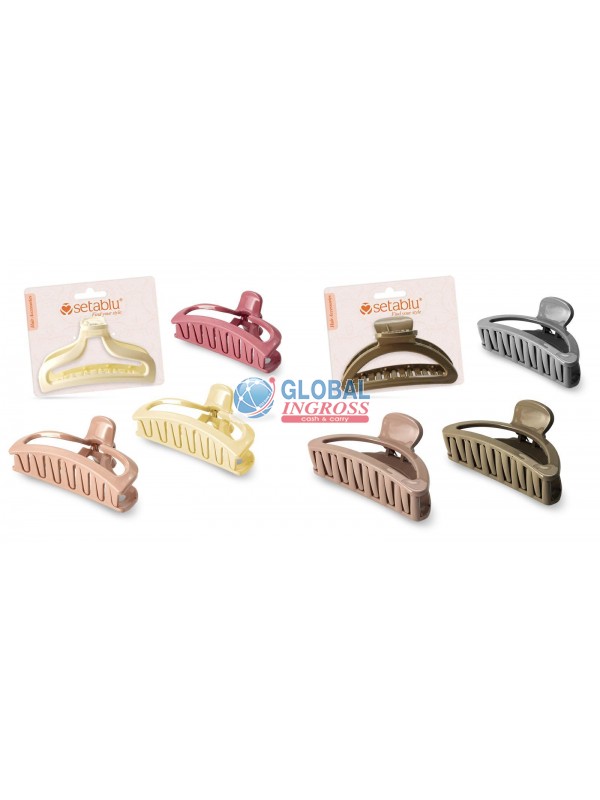 PINZA CAPELLI COLORATA 9cm COL.ASS.