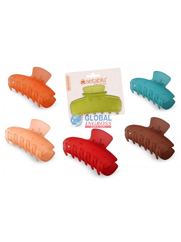 PINZA CAPELLI COLORATA 9cm COL.ASS.