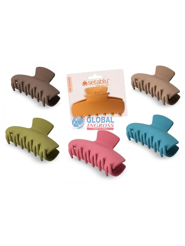 PINZA CAPELLI COLORATA 9cm COL.ASS.