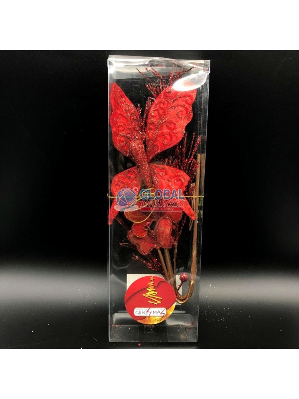 STELO PINZETTA C/FARFALLA ROSSO