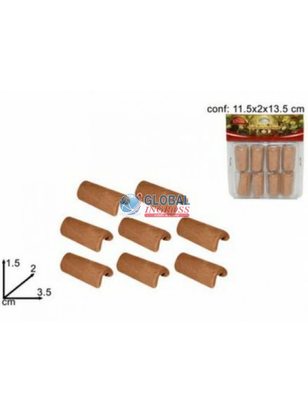 TEGOLE TERRACOTTA 8pz