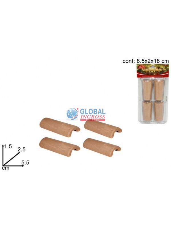 TEGOLE TERRACOTTA 4pz