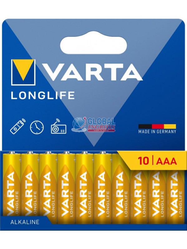 VARTA BLISTER 10 MINISTILO AAA PAPER BOX