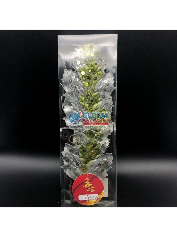 STELO FOGLIA PAILETTES SILVER