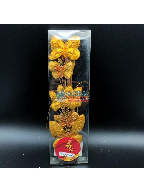 STELO C/FARFALLA ORO PZ.2